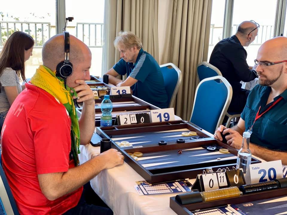 Gaz Owen vs David Ridel Backgammon Malta Open