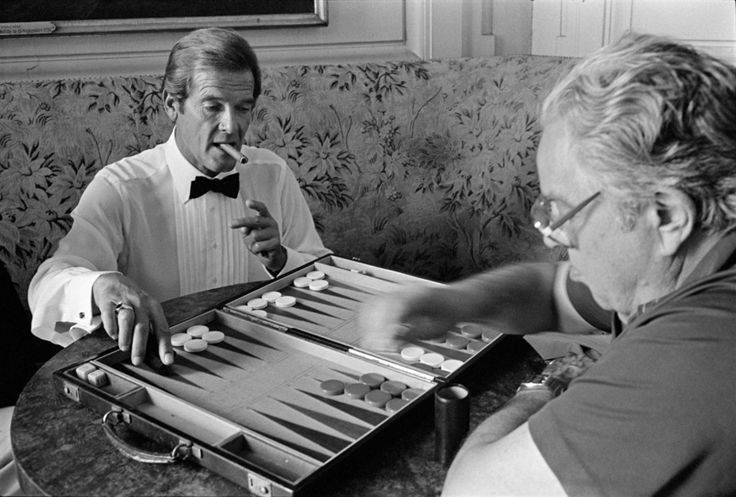 Roger Moore backgammon brocolli james bond